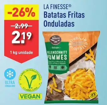 ALDI LA FINESSE Batatas Fritas Onduladas promoção