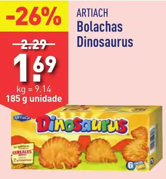 ALDI ARTIACH Bolachas Dinosaurus promoção