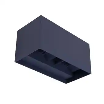 Brico Depôt Aplique de exterior led leva ii retangular antracite com 4 luzes neutras ip54 wonderlamp promoção