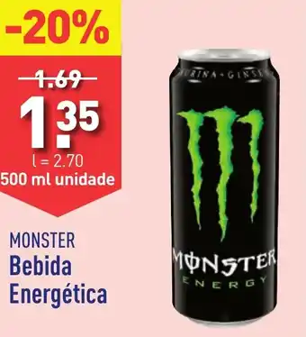 ALDI MONSTER Bebida Energética 500ml promoção