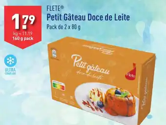 ALDI FLETE Petit Gâteau Doce de Leite Pack de 2 x 80 g promoção