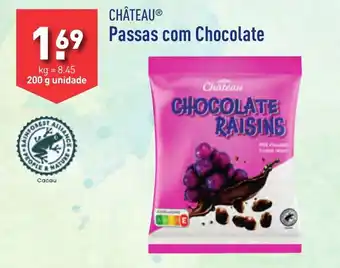 ALDI CHÂTEAU Passas com Chocolate promoção