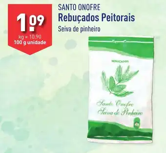 ALDI SANTO ONOFRE Rebuçados Peitorais Seiva de pinheiro promoção