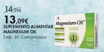 Pingo Doce Suplemento Alimentar Magnesium OK 30 Comprimidos promoção