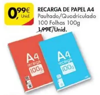 Pingo Doce Recarga de Papel A4 100g promoção
