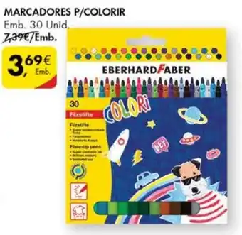 Pingo Doce Marcadores P/Colorir Eberhard Faber 30 Unid promoção