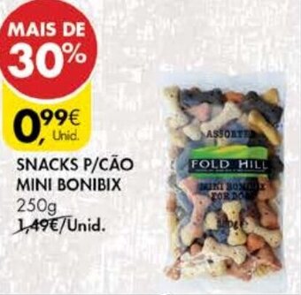 Pingo Doce Snacks P/Cão Mini Bonibix 250g promoção