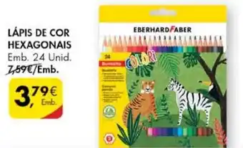 Pingo Doce Lápis de Cor Hexagonias Eberhard Faber 24 Unid promoção