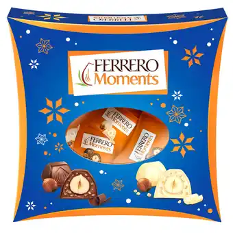 Continente Bombons de chocolate de leite e branco com avelãs ferrero moments promoção