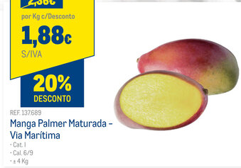 Makro Manga Palmer Maturada-Via Marítima 4kg promoção