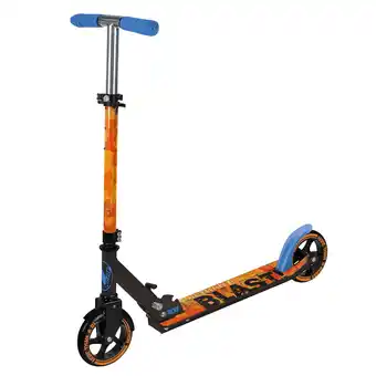 Trotinete criança 2 rodas ryder street nerf preta e laranja