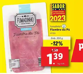 Lidl Fumadinho Fiambre da Pá Emb. 200 g promoção