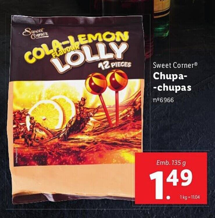 Promoção Sweet Corner Chupachupas Emb. 135 g em Lidl