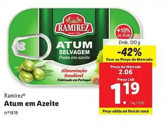 Lidl Ramirez Atum em Azeite Emb. 120 g promoção