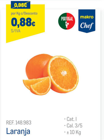 Makro Laranja 10kg promoção