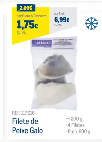 Makro Filete de Peixe Galo 800g promoção