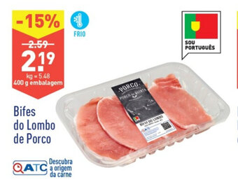 Bifes do Lombo de Porco 400g