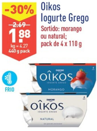 ALDI Oikos Iogurte Grego 4 x 110g promoção
