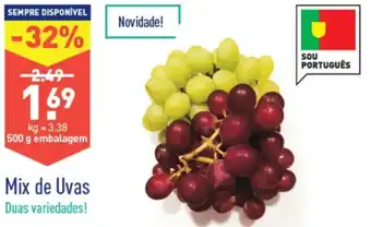 ALDI Mix de Uvas 500g promoção