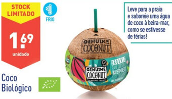 ALDI Coco Biológico promoção
