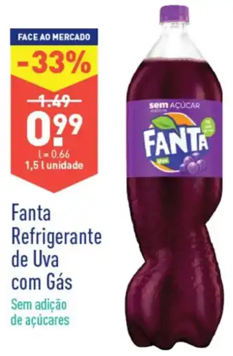 ALDI Fanta Refrigerante de Uva com Gás 1,5L promoção
