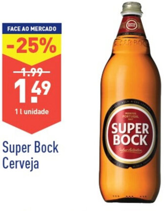 ALDI Super Bock Cerveja 1L promoção