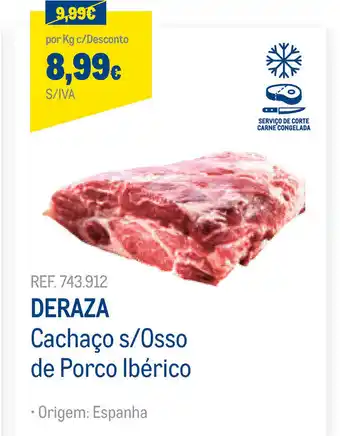 Makro Deraza Cachaço s/Osso de Porco Ibérico promoção