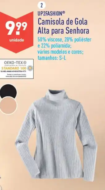 ALDI Up2Fashion Camesola de Gola Alta para Senhora S-L promoção