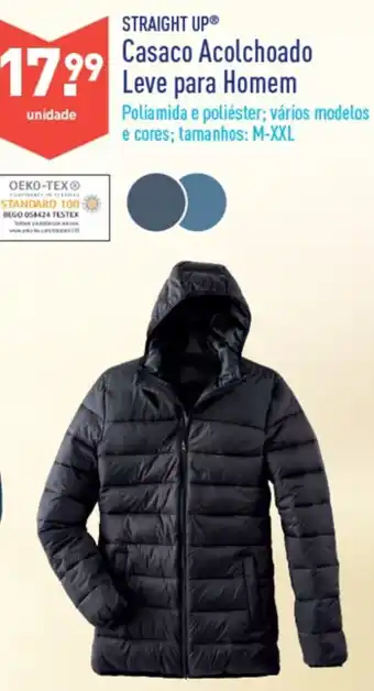 ALDI Casaco Acolchoado Leve para Homem M-XXL promoção