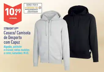 Straight Up Casaco/Camisola de Desporto com Capuz M-XL