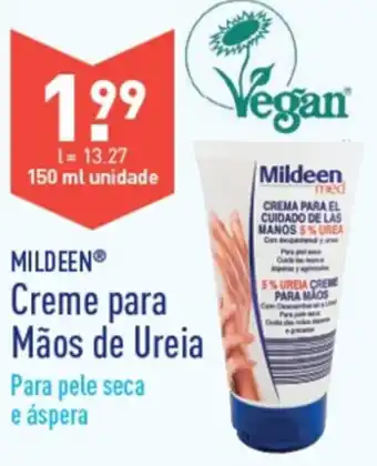 ALDI Mildeen Creme para Mãos de Ureia 150ml promoção