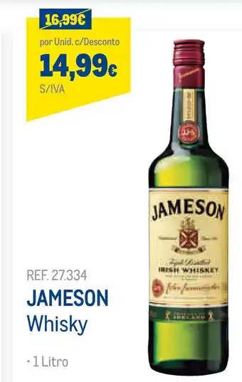 Makro Jameson Whisky 1 Litro promoção