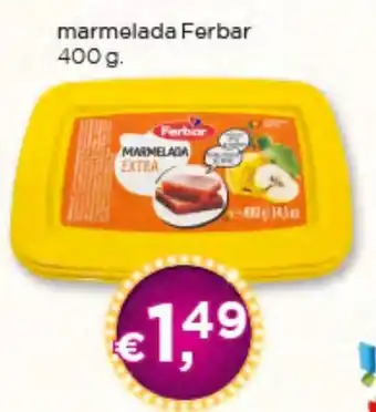 Bolama marmelada Ferbar 400 g. promoção