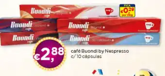 Bolama café Buondi by Nespresso c/10 cápsulas promoção