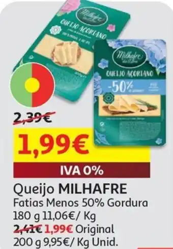 Auchan Queijo MILHAFRE promoção