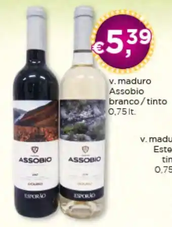 Bolama v. maduro Assobio branco/tinto 0.75lt promoção