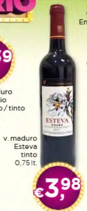 v. maduro Esteva tinto 0,75 lt.