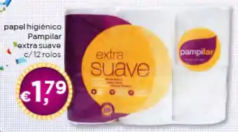 Bolama papel higiénico Pampilar extra suave c/12 rolos promoção