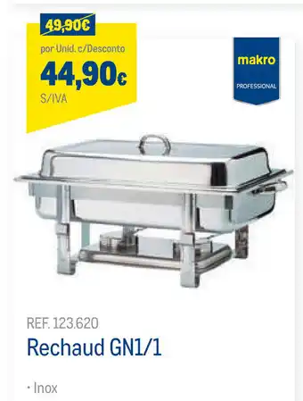 Makro Rechaud GN1/1 promoção