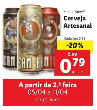 Lidl Cerveja Artesanal 0,5L promoção