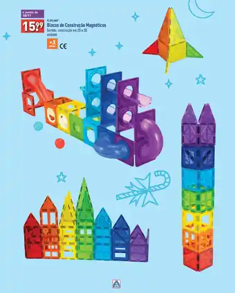 ALDI PLAYLAND Blocos de Construção Magnéticos promoção