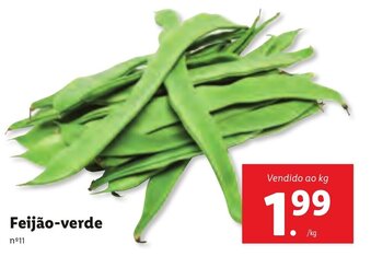 Lidl Feijão Verde promoção