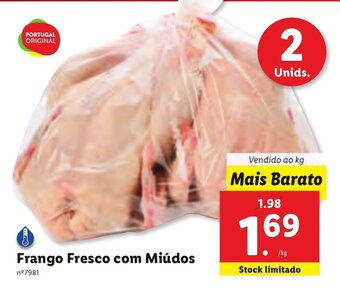 Lidl Frango Fresco com Miúdos promoção