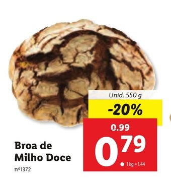 Lidl Broa de Milho Doce 550g promoção