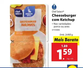 Lidl Cheeseburger com Ketchup 2X160g promoção