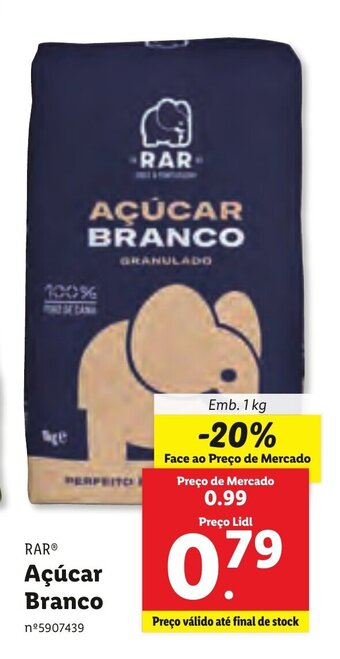 Lidl Açúcar Branco 1kg promoção