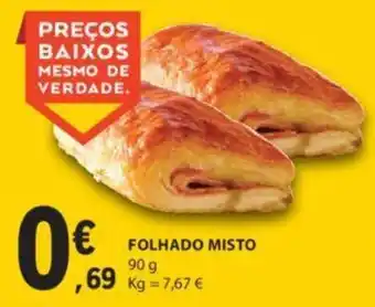 E.Leclerc FOLHADO MISTO 90g promoção