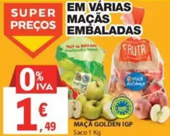 E.Leclerc MAÇA GOLDEN IGP Saco 1 Kg promoção