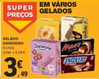 E.Leclerc GELADO DANONINO 6 Unid. promoção