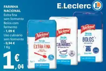E.Leclerc FARINHA NACIONAL Extra fina promoção